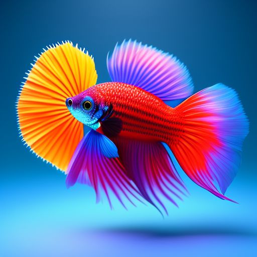 starchy-hawk728: Betta fish with rainbow tail