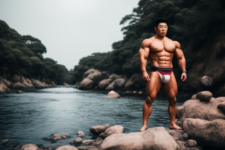 unique-lark66: realistic Japanese hunk men with muscle big body wear ...