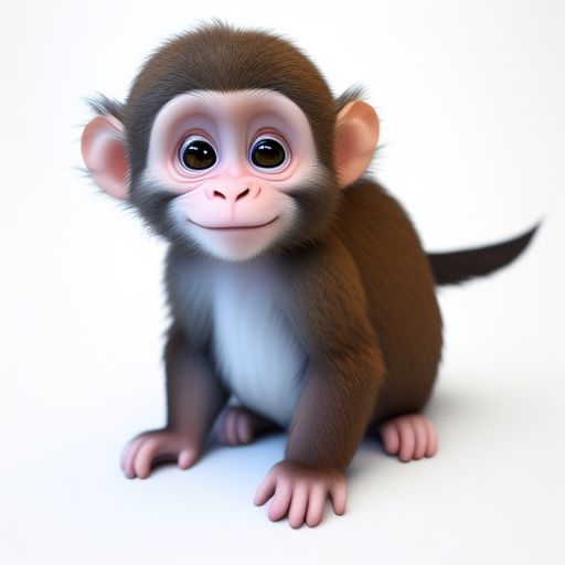 cute sad monkey