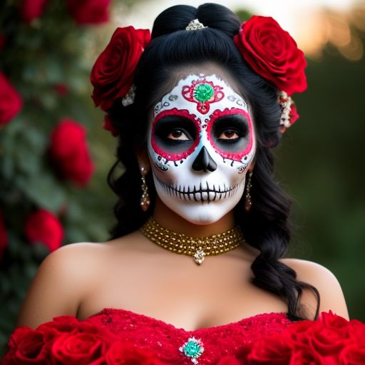 Dia de los outlet muertos quinceanera dress