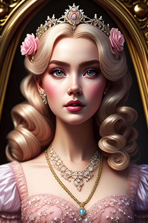 sociabletoad9 Womens, Cinderella, Strawberryblonde hair, big bun