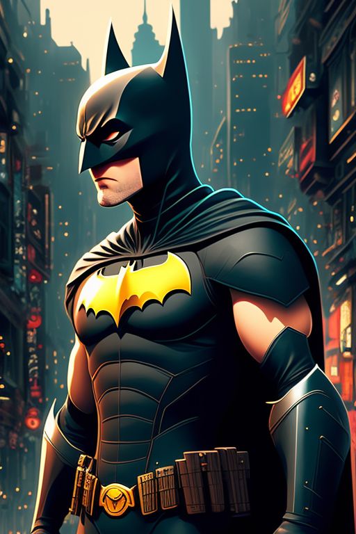 Icarus17: Ultra detailed 1600's version of Batman, perfect detailed face,  full body, by makoto shinkai and ghibli studio, Disney, Pixar, soft  lighting, cityscape background, highly detailed, incredible quality,  trending on artstation, masterpiece,