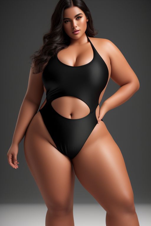 assured pig994 a swimsuit model A chubby figure full body