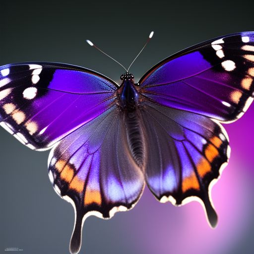 Purple Emperor Butterfly, 16K, Photorealistic, Ultra Realistic, Cinematic Light, Highly Detailed, Unreal Engine5