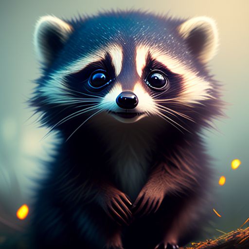 rapid-jaguar504: A cute raccoon