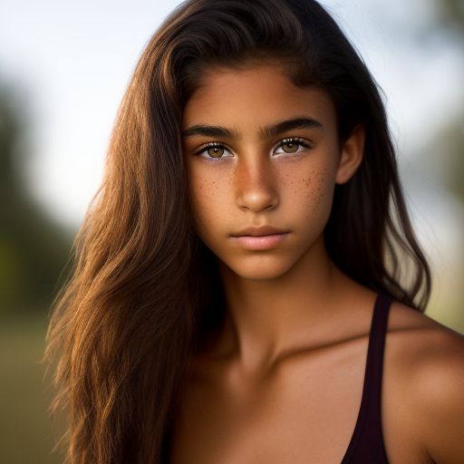 pretty 14 year old girl with brown hair