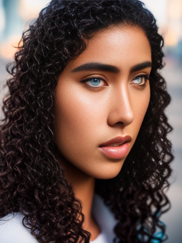 pink and black curly hair