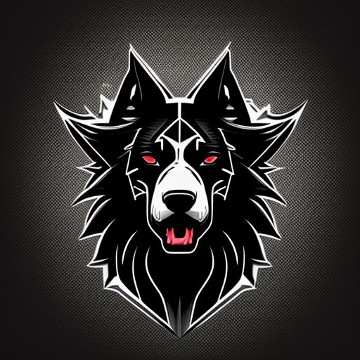 sinful-yak54: t-shirt design, hellhound, 2d vector, flat