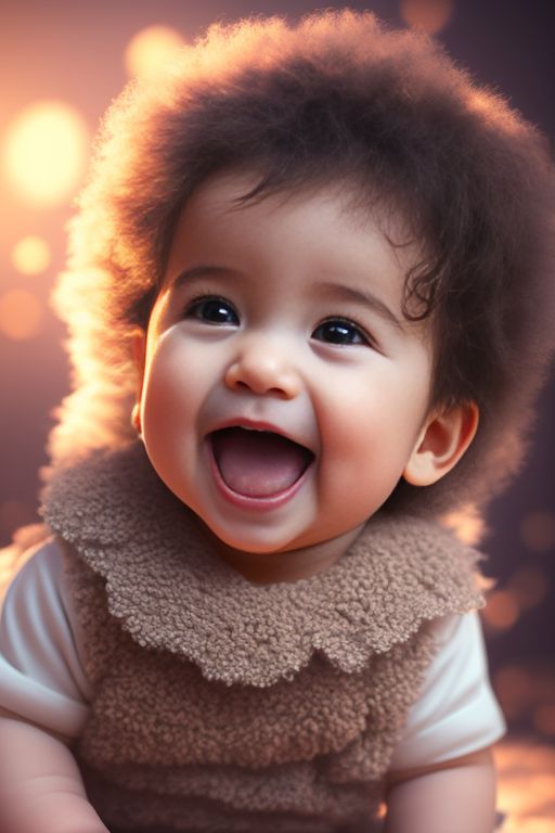 light background color, 3d rendering, cute baby boy, sing a song, Smiling, sweet smile, cute smile, Big bright eyes, fluffy hair, wearing a delicate costume, delicate and delicate, incredibly high detail, Bright colors, Natural light, 5 and ctane renderings, in art station, Gorgeous, Ultra wide angle