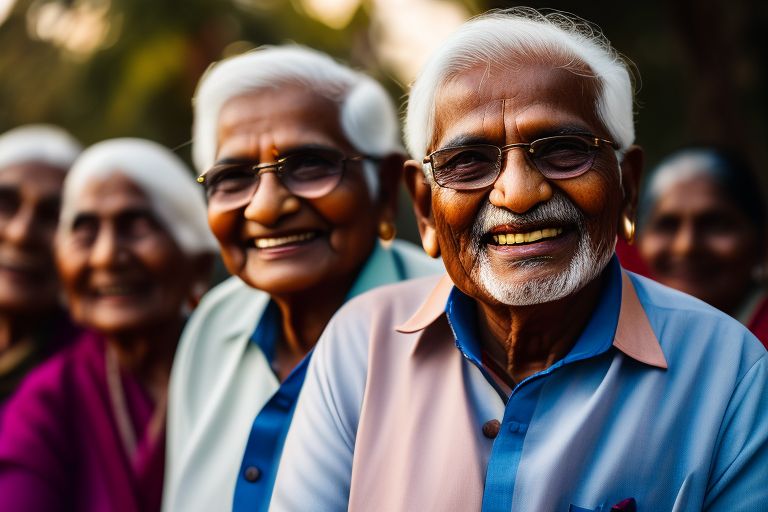 group of old people