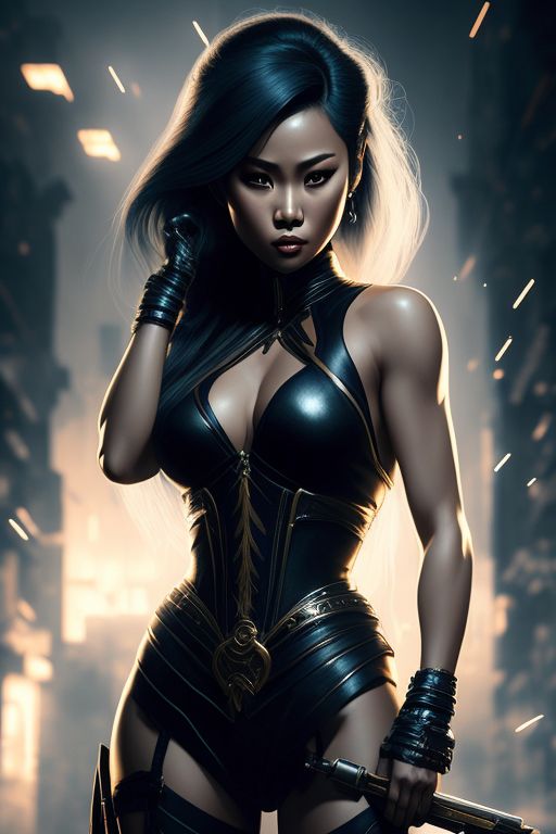 Hidden corgi103 gorgeous filipina girl with blonde hair as kitana from