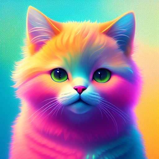 arid-penguin434: realistic cat, Bright colors, juicy, delectable, mouth ...
