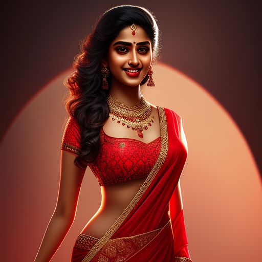 hurtful-crane11: beautiful bengali girl wearing a red saree, bra