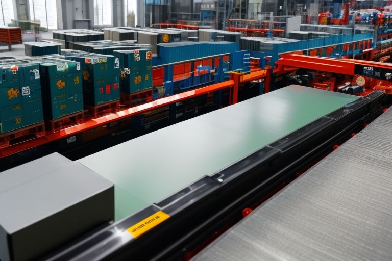 bowonpat ฺBoxes on conveyor belt logistics management