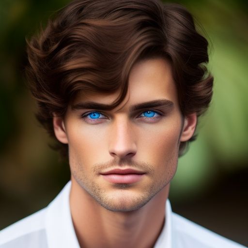 Chocolate Brown Hair Blue Eyes