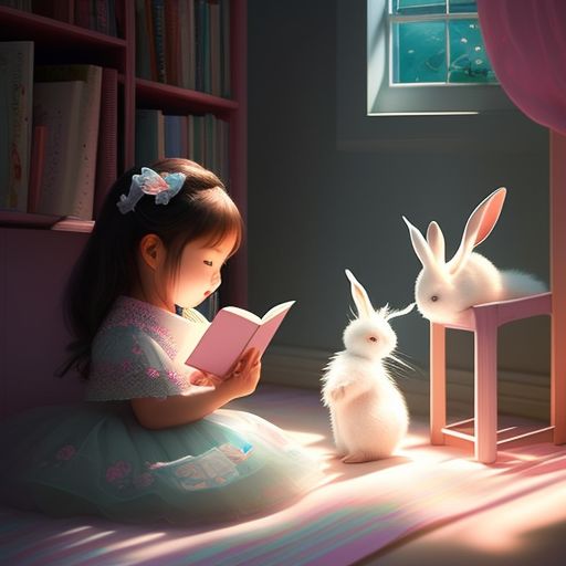 Girl Reading A Book