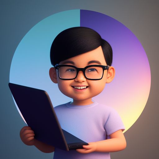 Cartoon Image Of A Boy With Glasses Background, Blank Tiktok