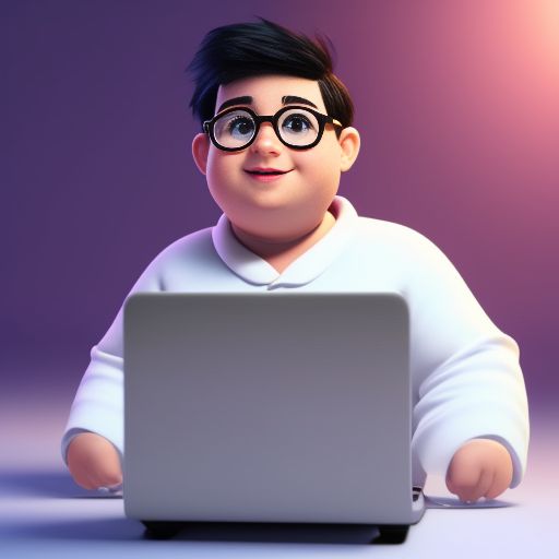 Cartoon Image Of A Boy With Glasses Background, Blank Tiktok