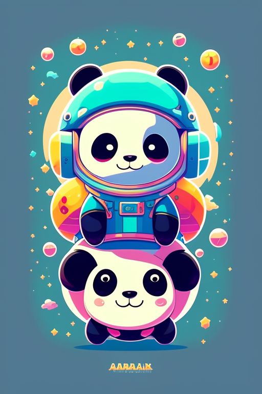 selectable video game item art, 2d vector art style high quality cutesy, 
panda wearing a astronaut
, sprite art on solid color backdrops, art by akira toriyama and audrey kawasaki, flat shaded, Centered, uhd 32k, Fine details, Masterpiece, Soft color palette
