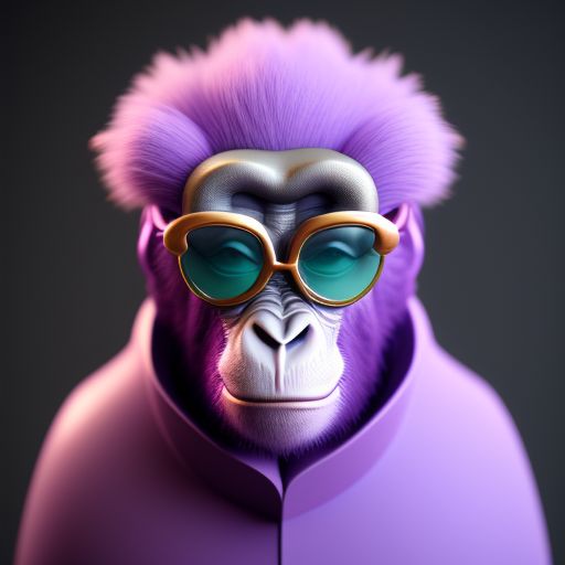Bored Ape Purple With Cigar - Nftallinone