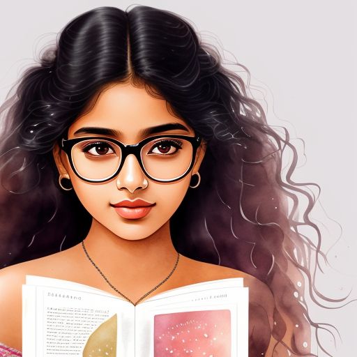 Power2316 A young adult indian girl wearing glasses standing