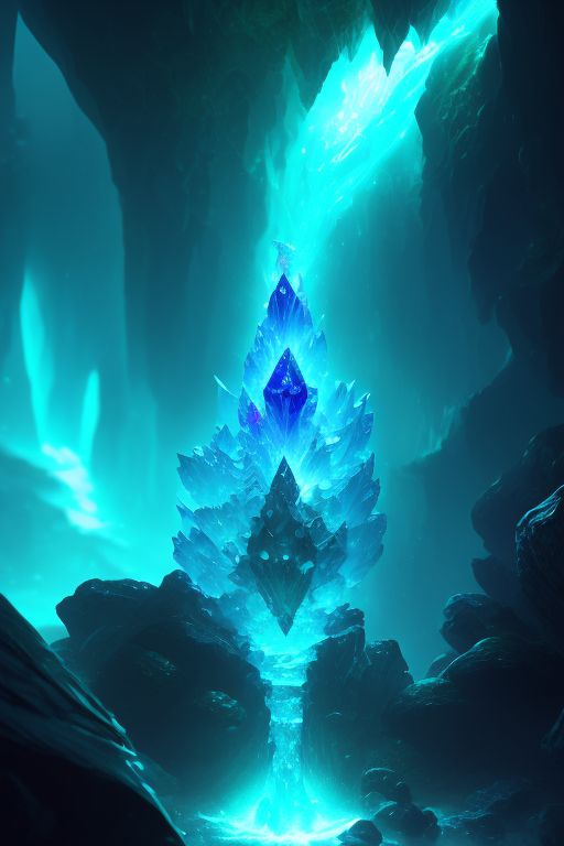 ArtStation - Magic Water Cave - own concept