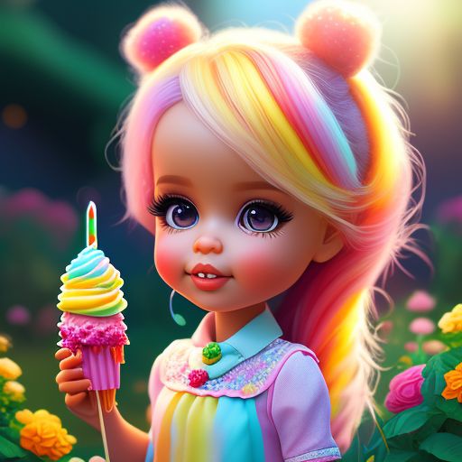 orange-rook338: bratz baby doll flower rainbow icecream candy land