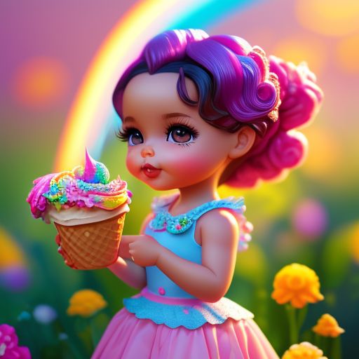 orange-rook338: bratz baby doll flower rainbow icecream candy land