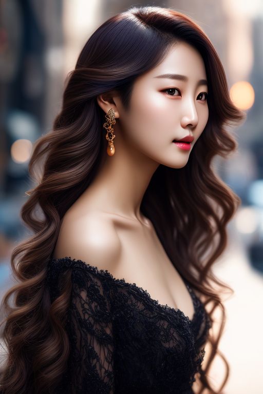 Long hair clearance korean