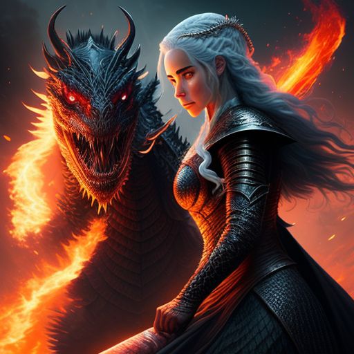 daenerys targaryen fan art dragons