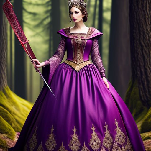 purple medieval princess dresses