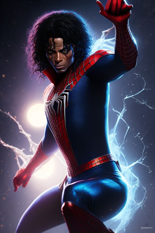 candid-eland309: spiderman as Michael Jackson