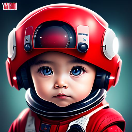 zealous-gaur551: A small boy with red colour astronomer suit,3d,cute ...