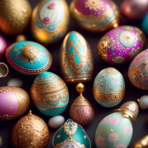 AndreaMarques decorated eggs faberge style