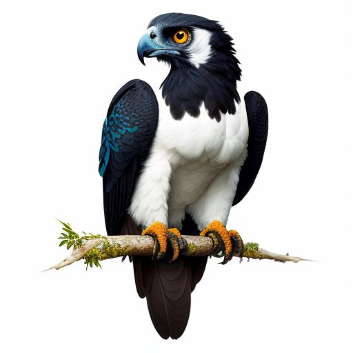 even-wolf57: Create an illustration of a Harpy Eagle must have an