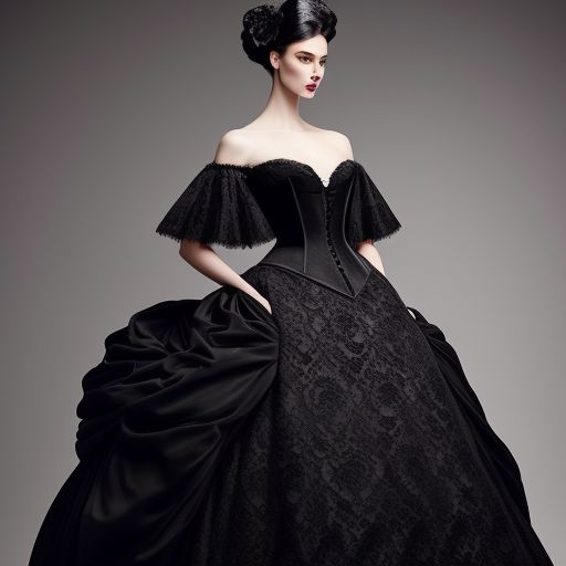 Black victorian outlet ball gown