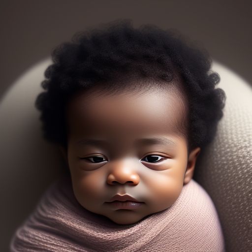 newborn baby boy dark hair