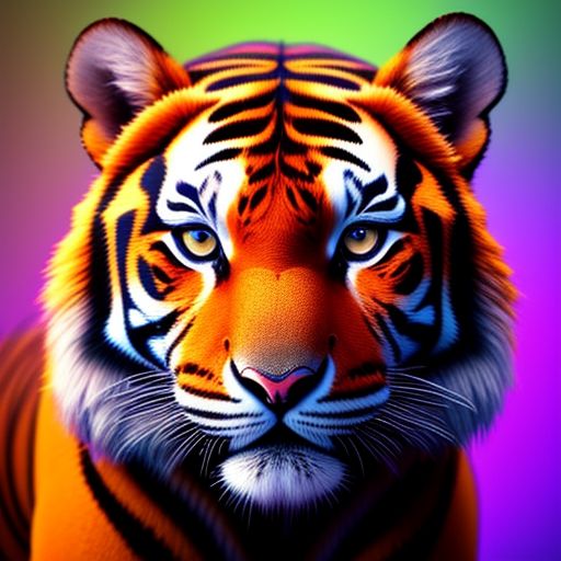 Arshadkhan: Realistic 3d render of tiny, isometric Tiger, cinematic ...