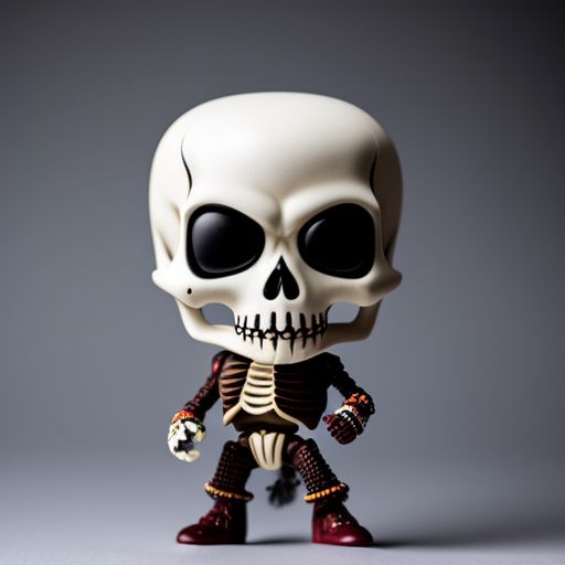 icky-meerkat163: Funko pop hector skeleton from movie coco figurine, on a  white background, diffused lighting, centered