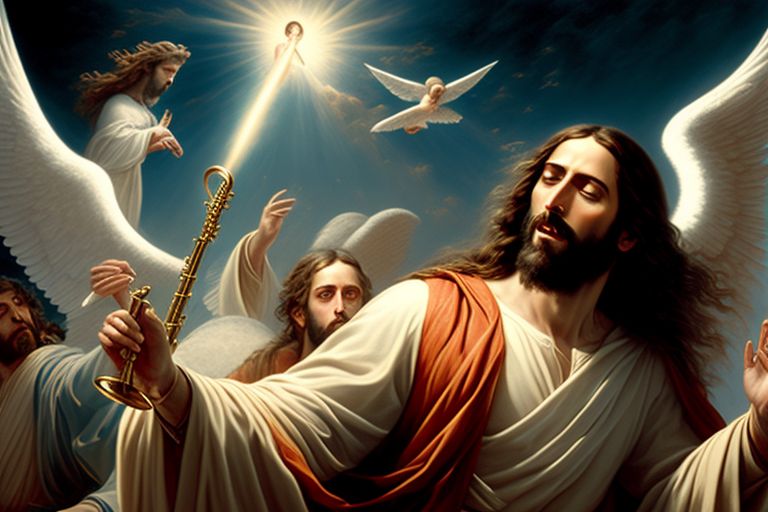 trumpets in heaven images