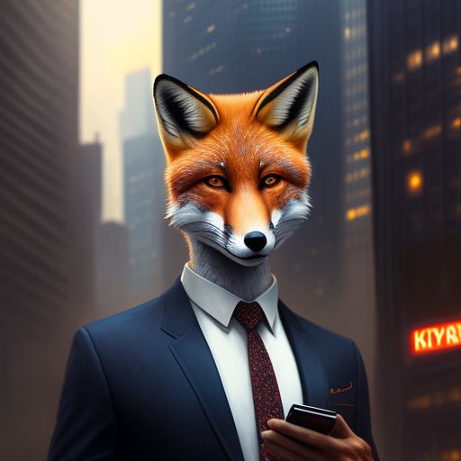 milky-snake480: a humanoid fox in the 60s wearing a scruffy suit