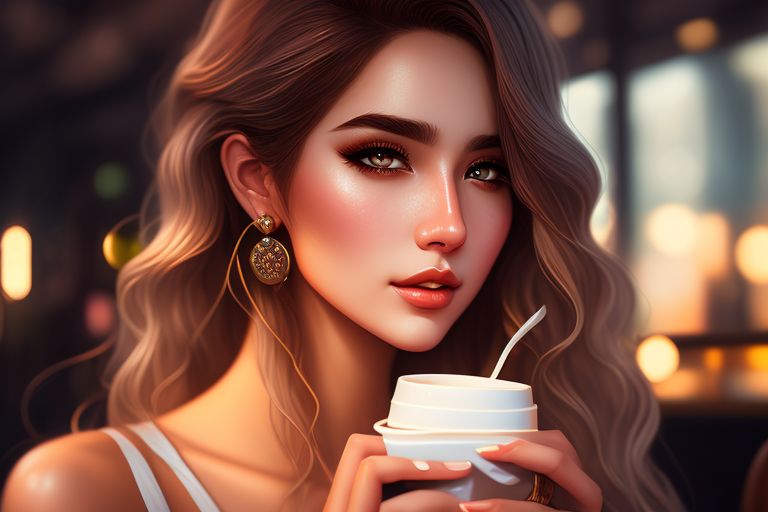 droopygnu947 A coffee, 22yearold female, satisfied expression