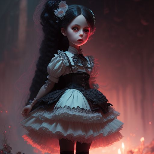 Creepy 2024 doll art