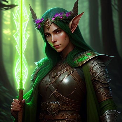 firm-gerbil239: Wood elf druid woman full body