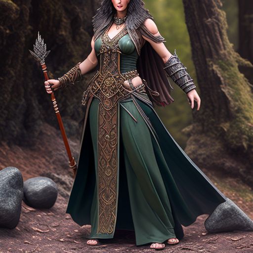 firm-gerbil239: Wood elf druid woman full body