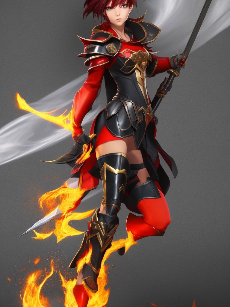 fire armor girl