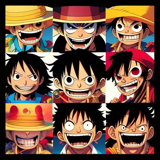 Evolution of MONKEY D. LUFFY