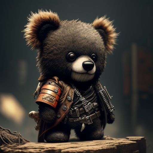 Teddy bear with clearance eye patch