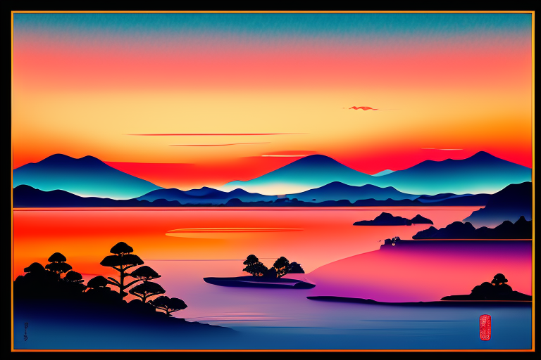 Pop Art Landscape Paintings