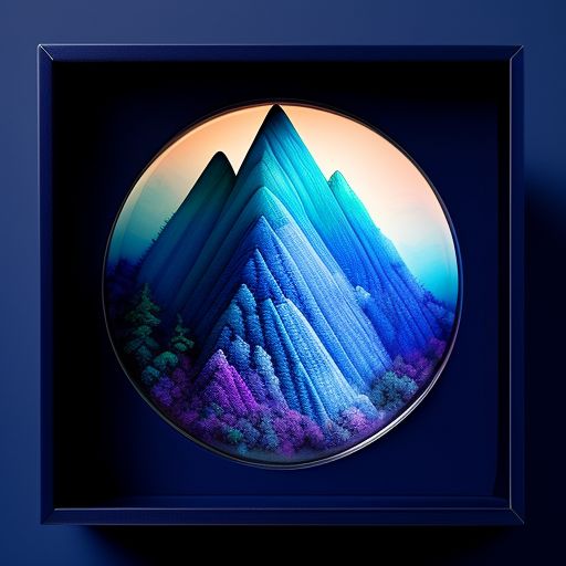 addison 3D glass mountain range